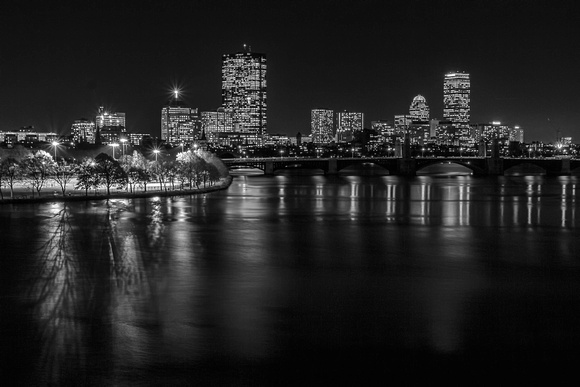 Boston Skyline bw-