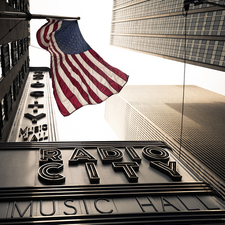Radio City + Flag NYC -3426