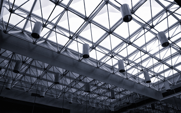 Diagonal Glass Ceiling-
