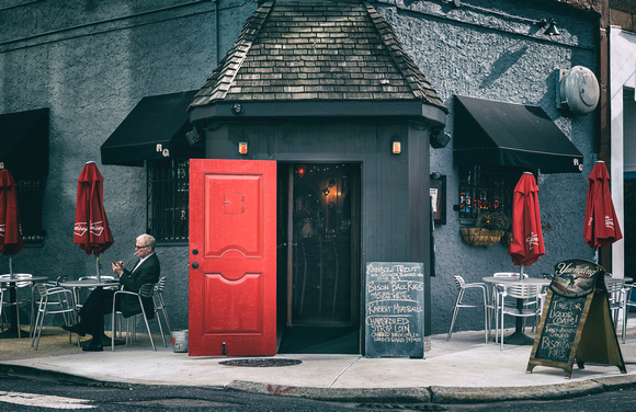 Tavern with Red Door-