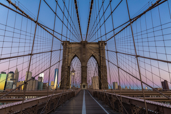 Brooklyn Bridge to Manhattan Sunrise-